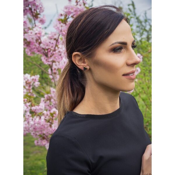 Porceliano auskarai Lin