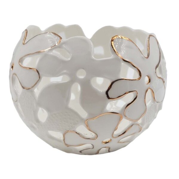 Porcelianinis šeimos židinys Gėlėtas Pūkas