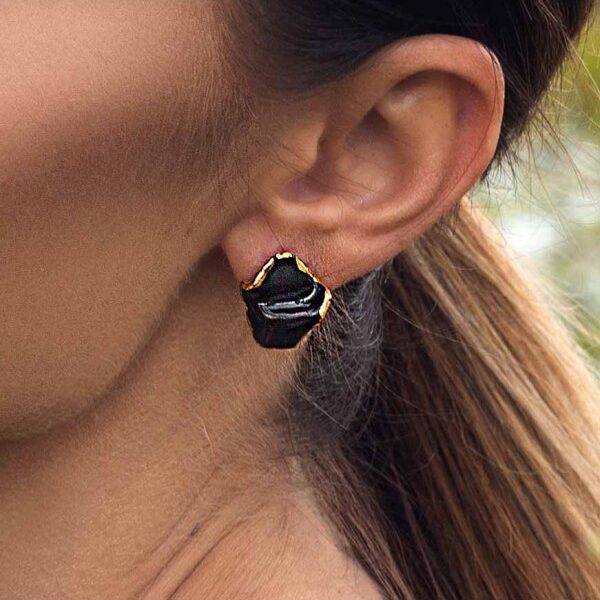 Porceliano auskarai Anka