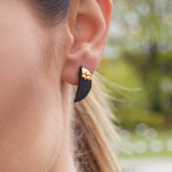 Porceliano auskarai Justi