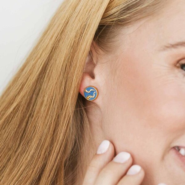 Porceliano auskarai Rai