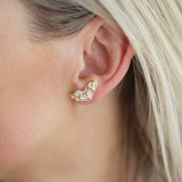 Porceliano auskarai Satyra