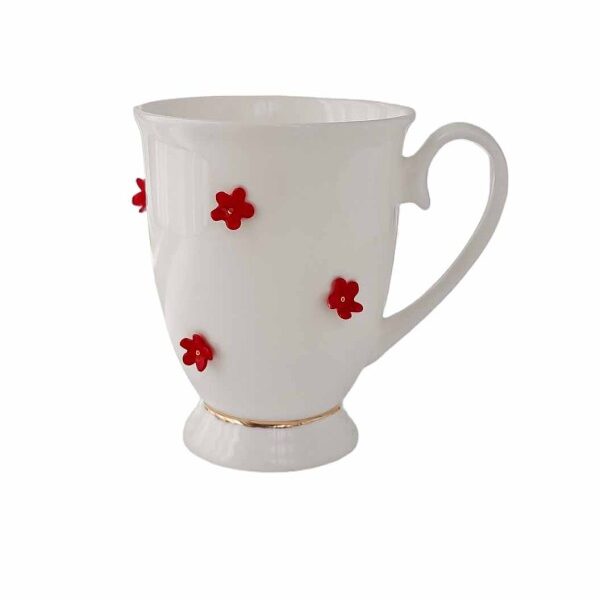 Puodelis su gėlytėmis