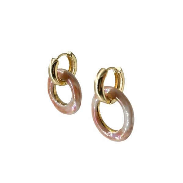 Porceliano auskarai Stela