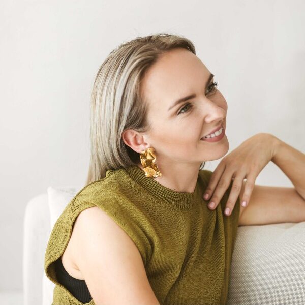 Porceliano auskarai Rita