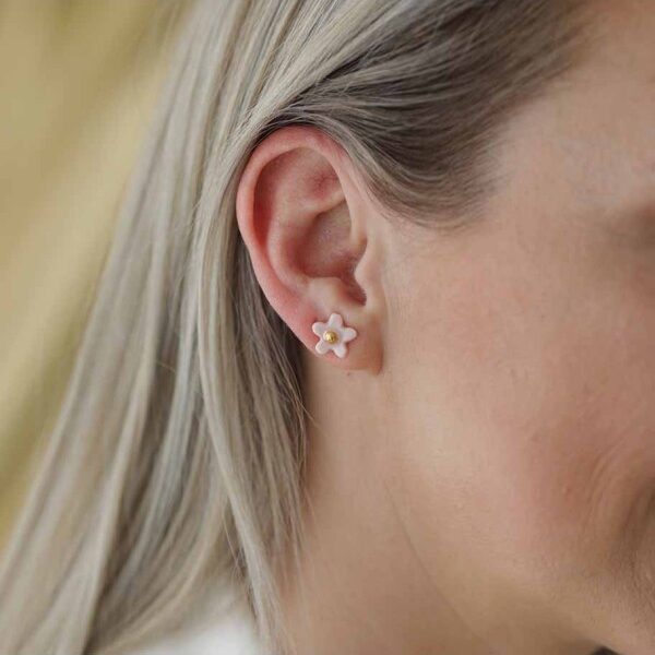 Porceliano auskarai Dalija