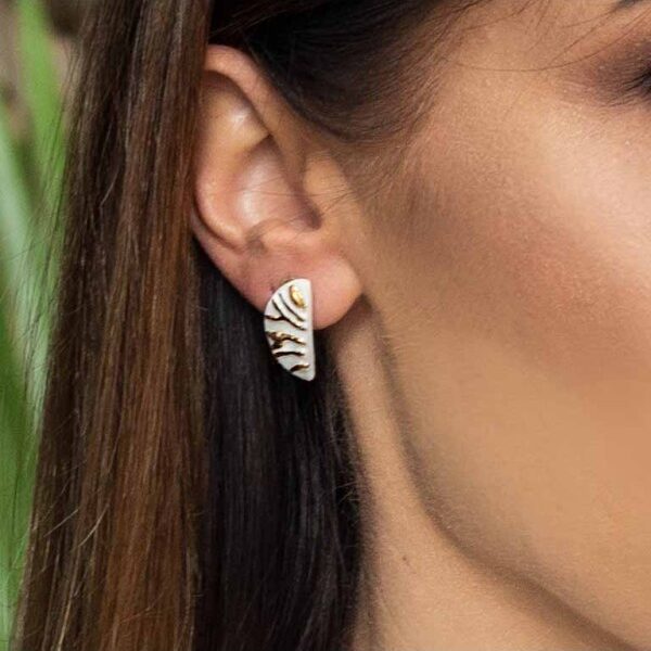 Porceliano auskarai Fausta