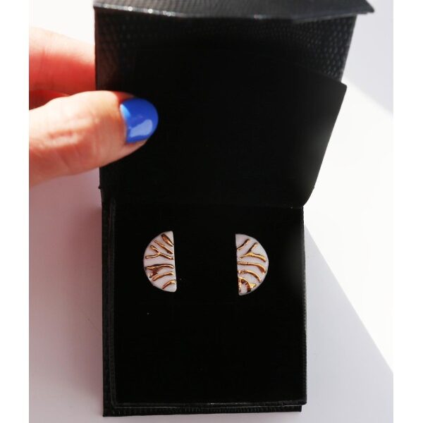 Porceliano auskarai Fausta