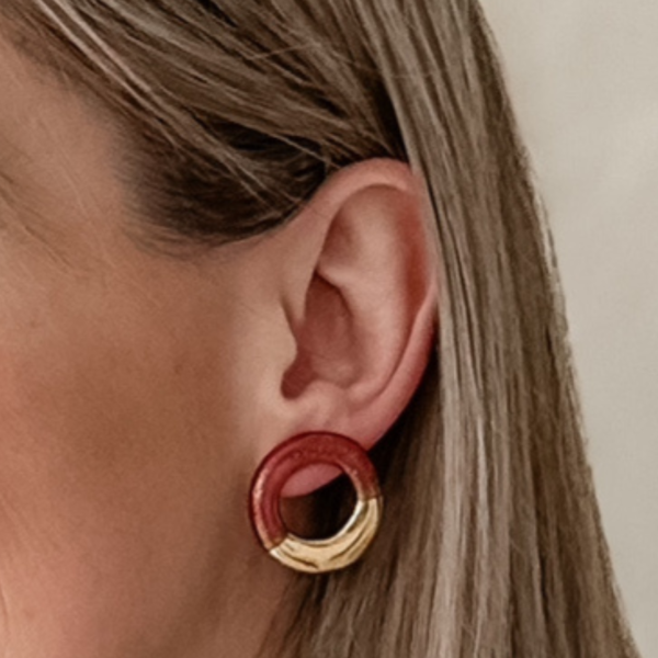 Porceliano auskarai Isla