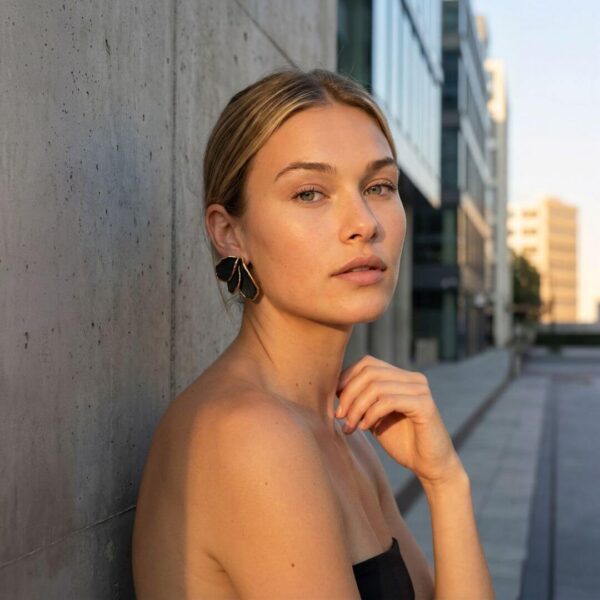 Aida porceliano auskarai