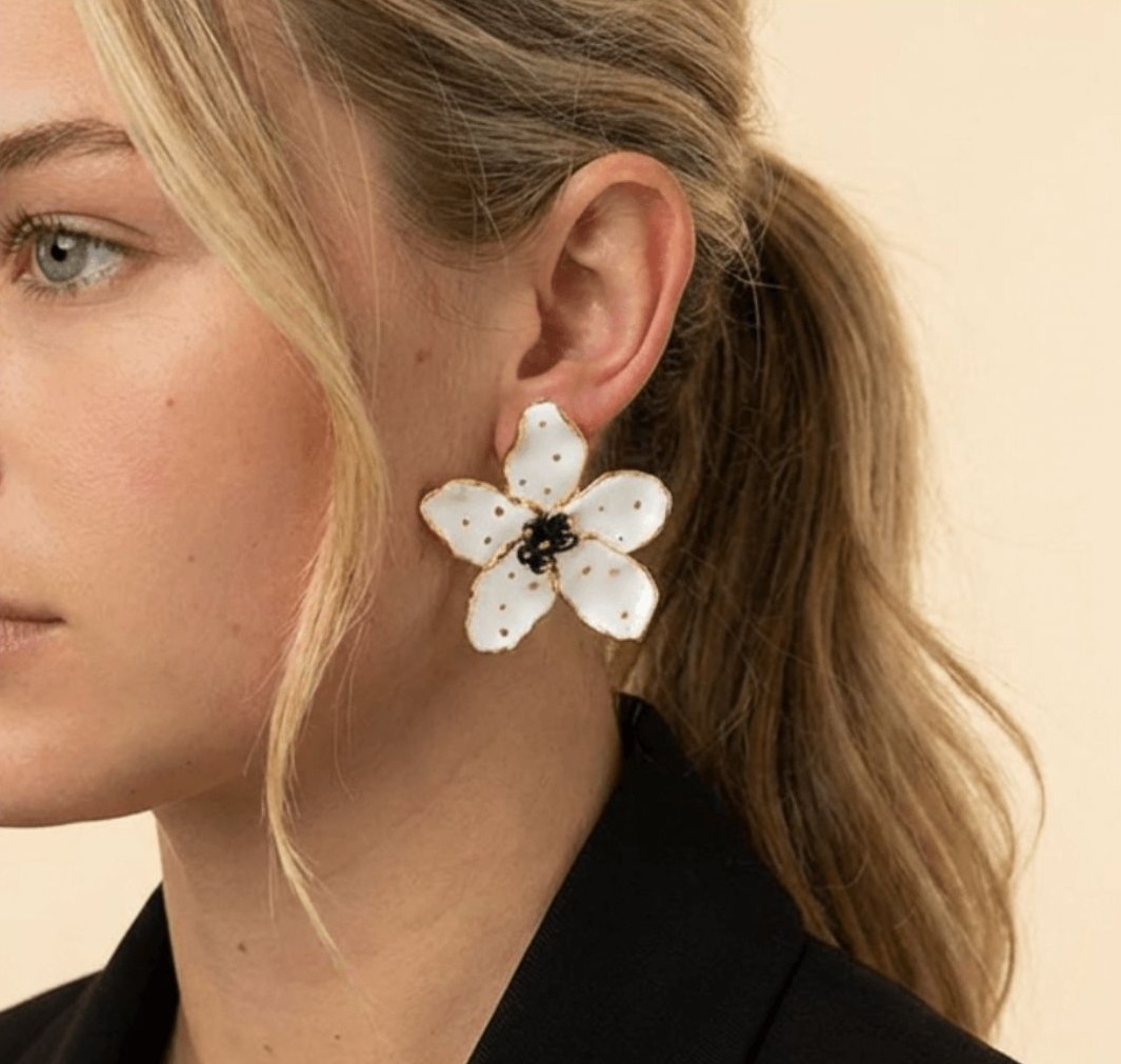 Porceliano auskarai Jazmina